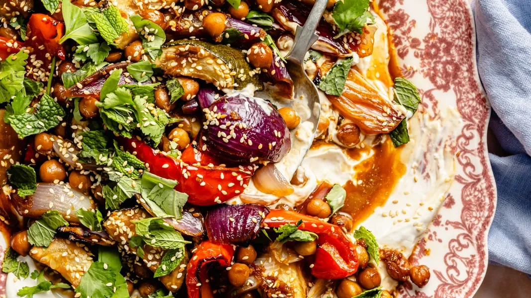 Roasted Chickpeas and Vegetables