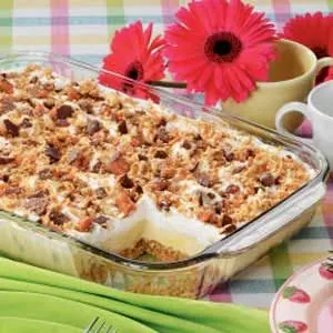 Candy Bar Freezer Dessert