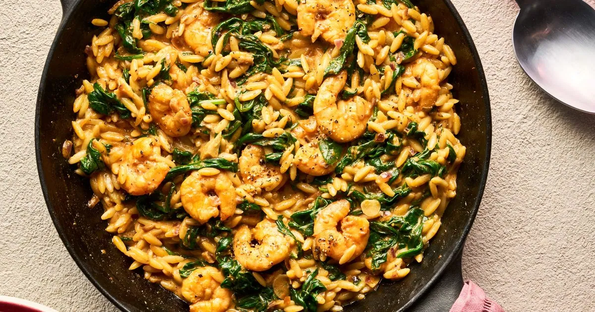 Cajun Prawn Orzo