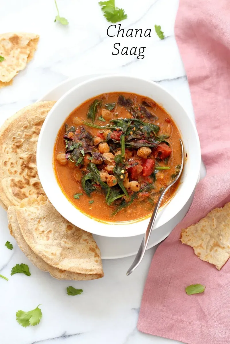 Instant Pot Chickpea Spinach Curry