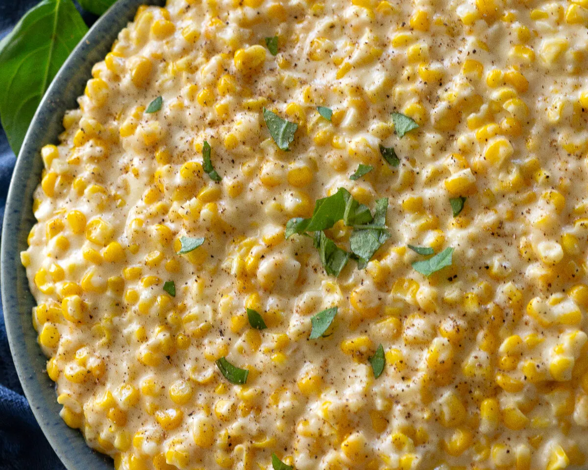 Creamed Corn with frozen vegetables