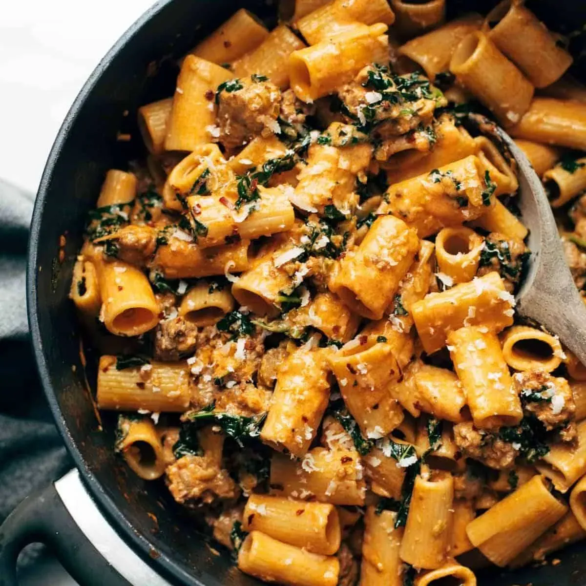 Sausage Rigatoni with Kale