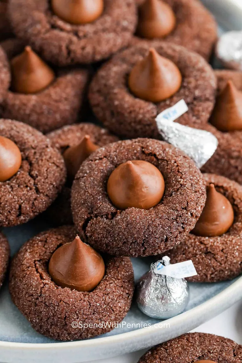 Chocolate Kiss Cookies