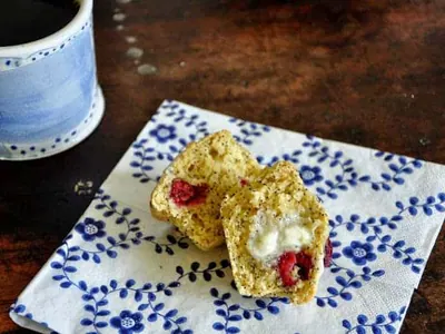 Lime Raspberry Poppy Seed Muffins