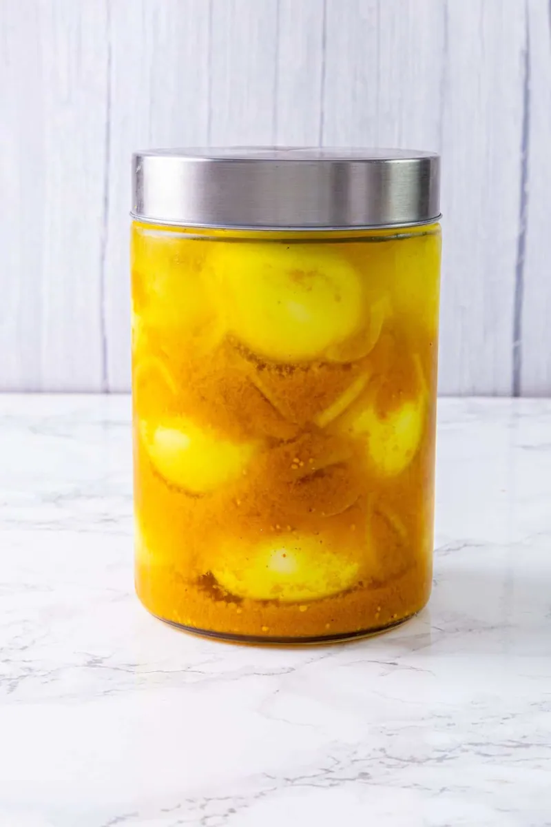 Mustard Pickled Eggs