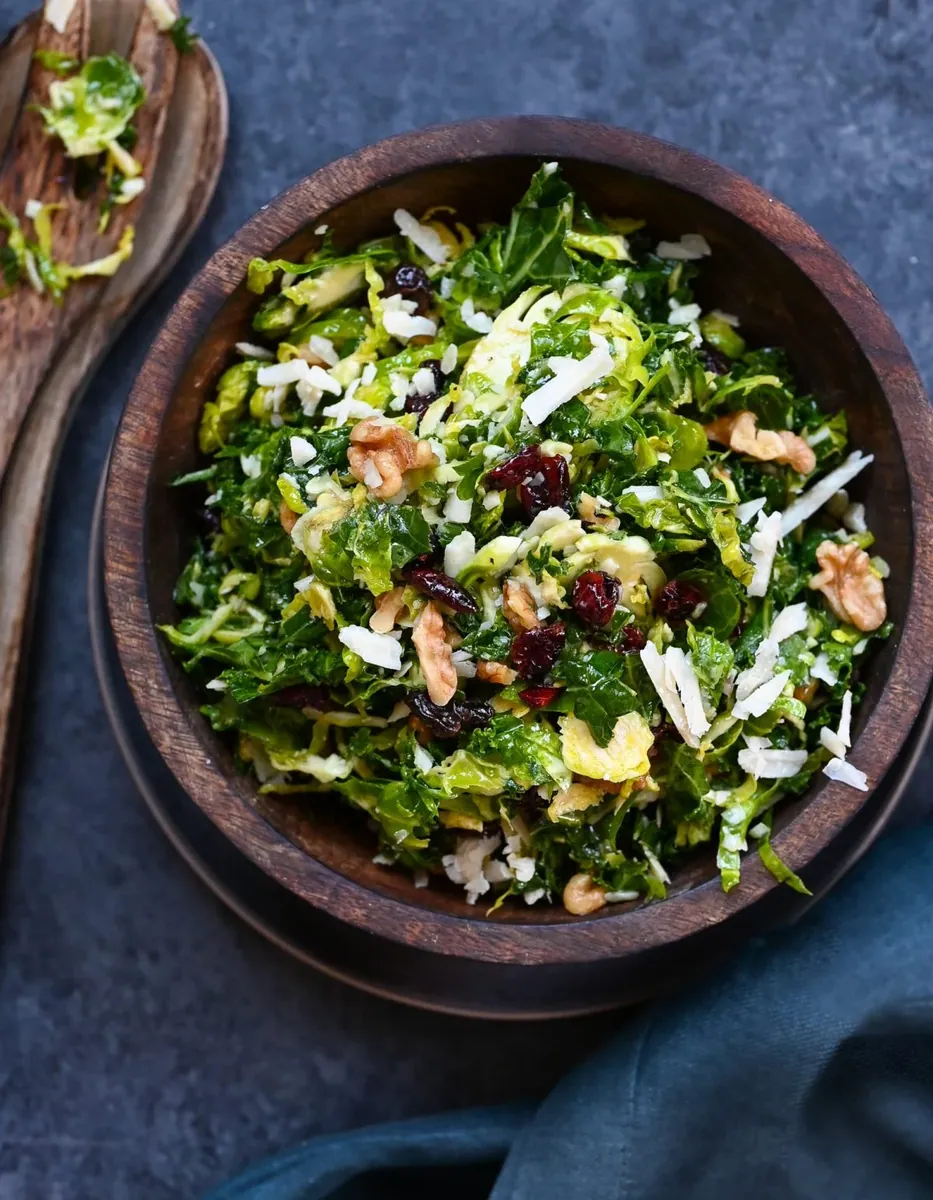 Kale Brussels Sprout Salad