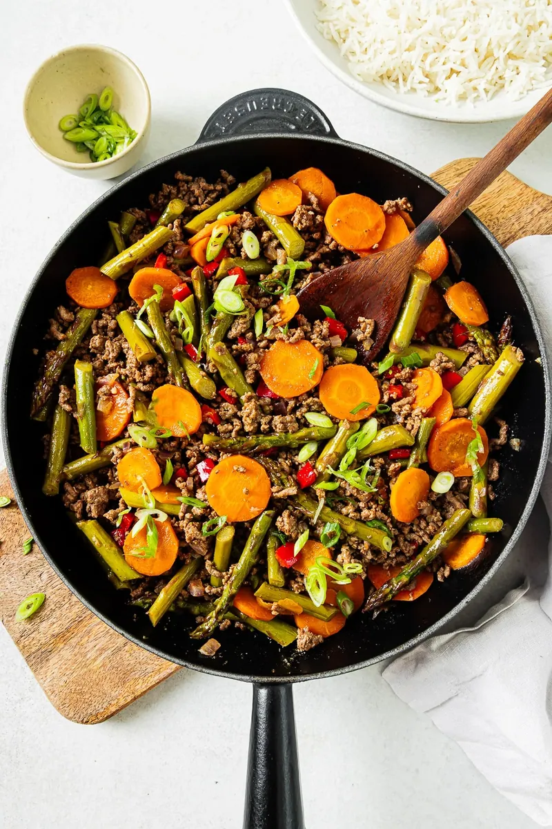 Ground Beef Vegetable Skillet