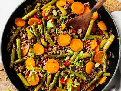 Ground Beef Vegetable Skillet