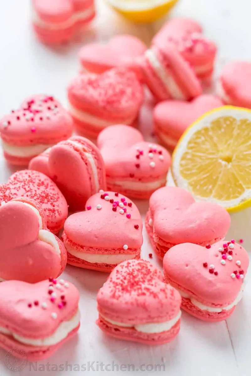 Heart Macarons