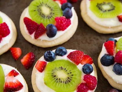Mini Fruit Pizzas