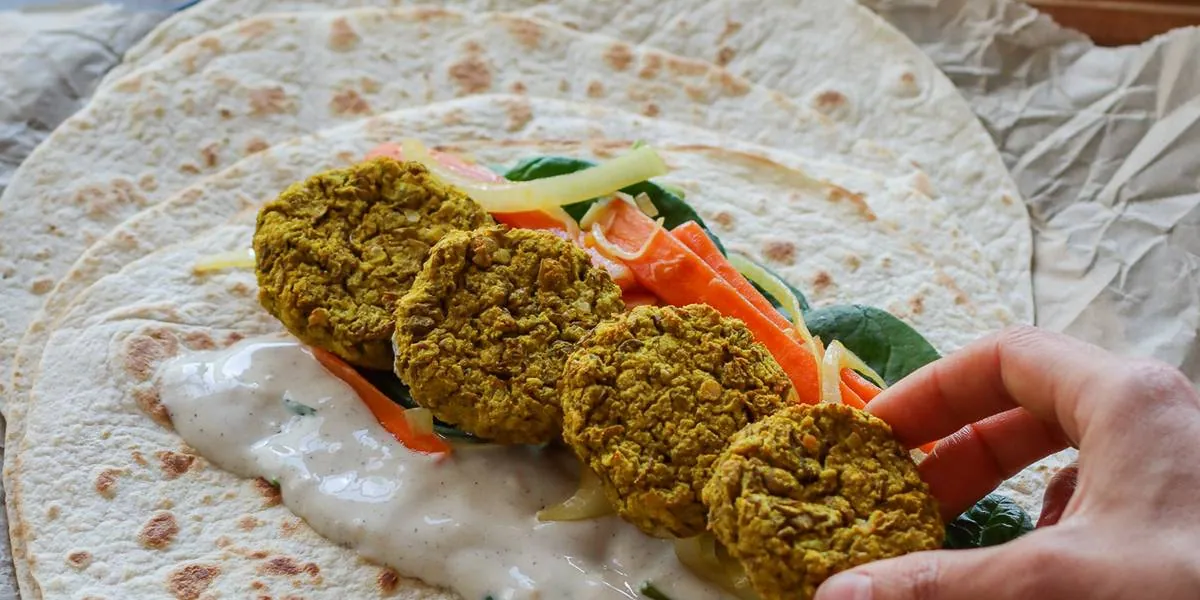 Lentil Potato Patty Wraps