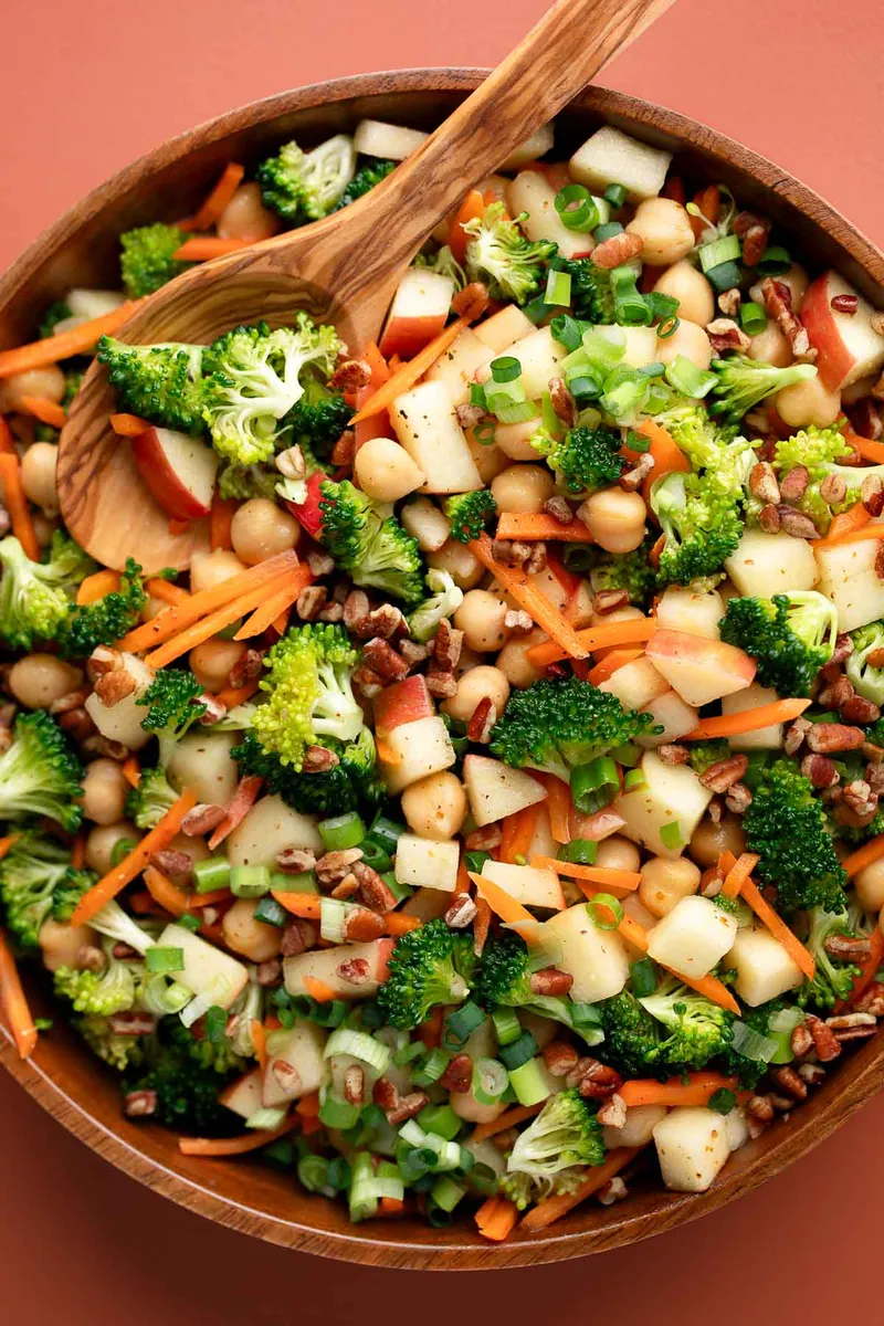 Broccoli Chickpea Apple Salad