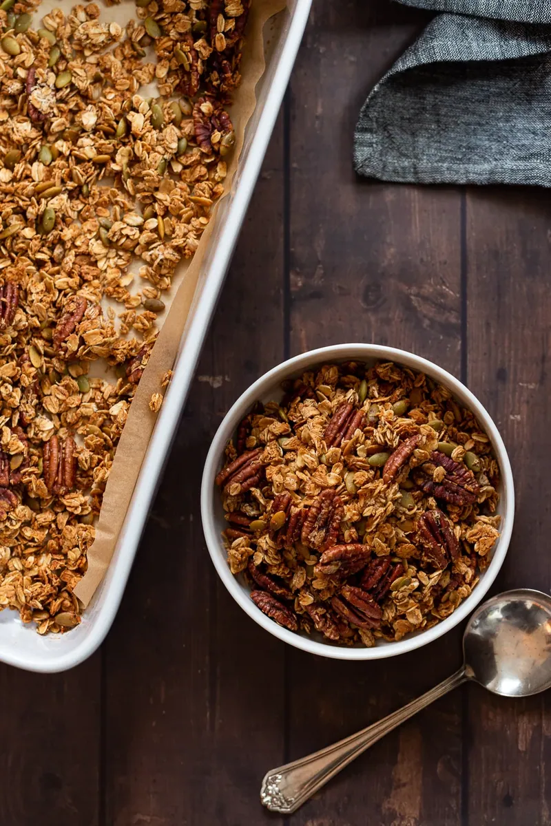 Cardamom Maple Pecan Granola