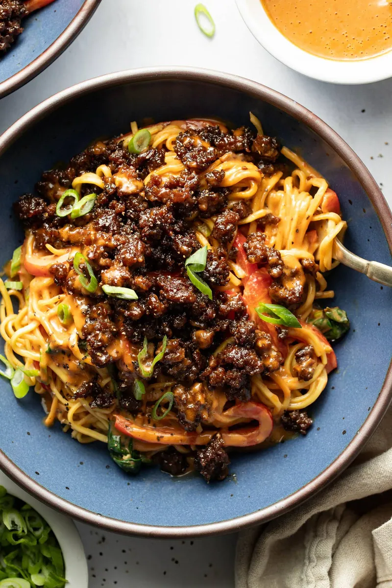 Beef Peanut Noodles