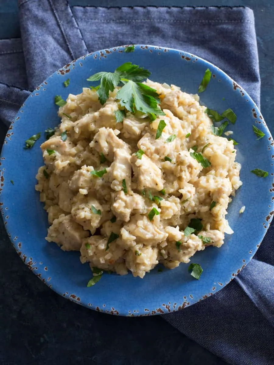 Chicken Parmesan Cauliflower Rice