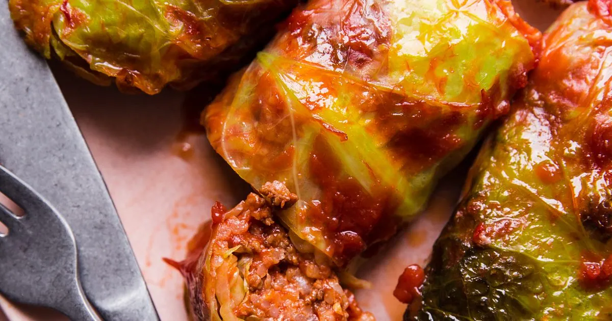 Cabbage Rolls with ground beef
