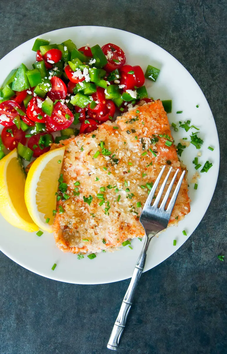 Dijon Herb Crusted Salmon