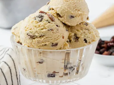 No-Churn Rum Raisin Ice Cream