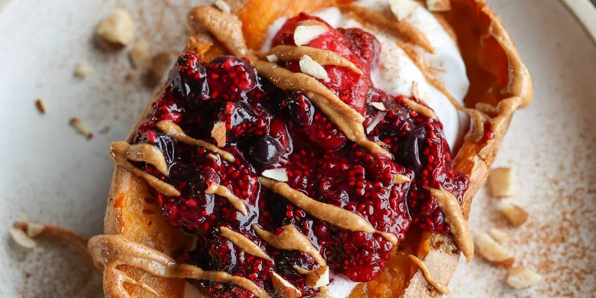 Berry Breakfast Sweet Potato