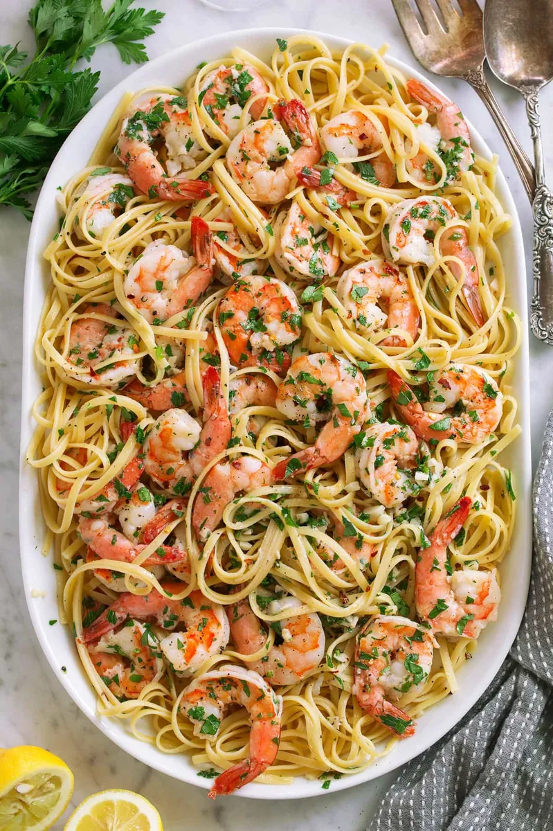 Shrimp Scampi Linguine