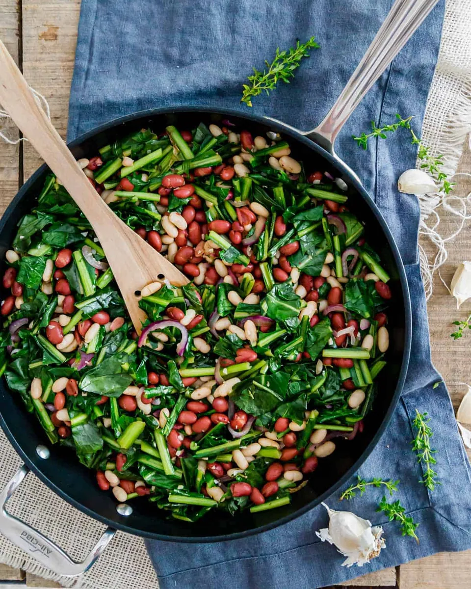 Dandelion Greens Bean Skillet