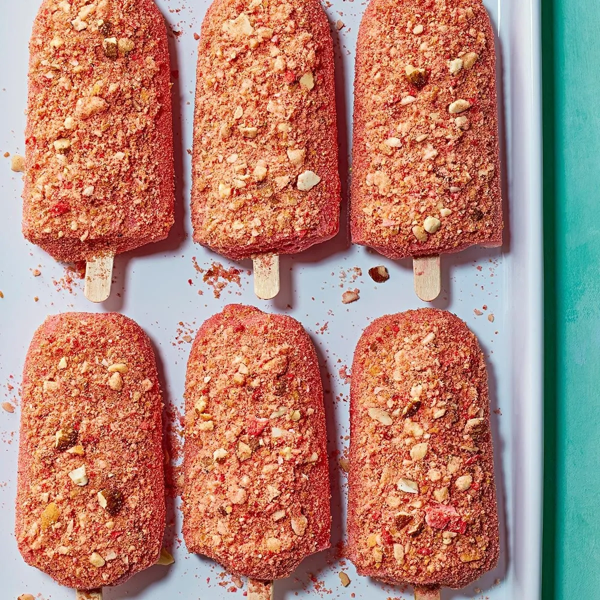 Strawberry Coconut Popsicles