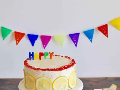 Layered Lemon Raspberry Cake