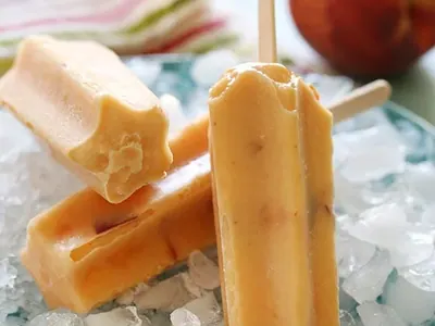 Peach Cream Popsicles