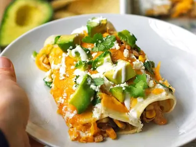 Skinny Chicken Enchiladas
