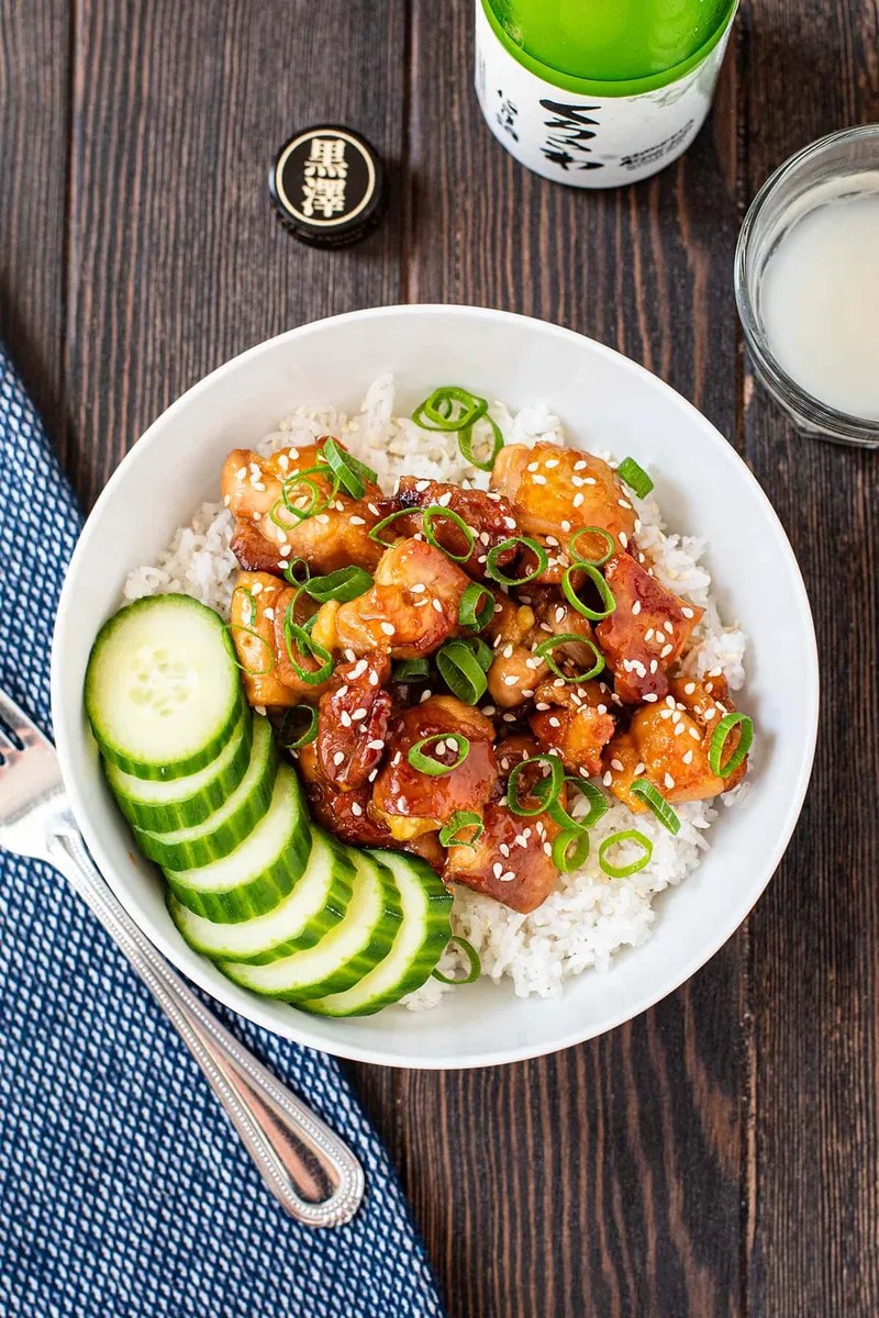 Chicken Teriyaki with wild