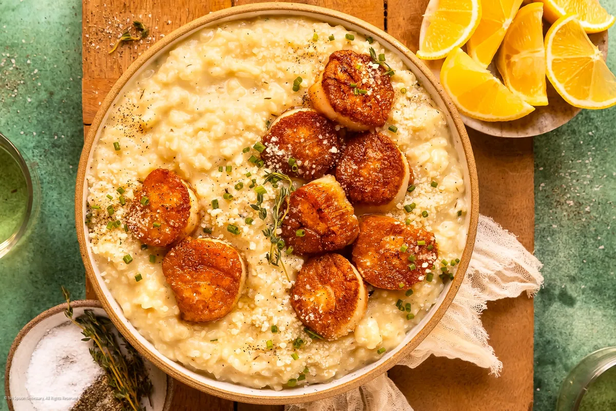 Scallop Champagne Risotto