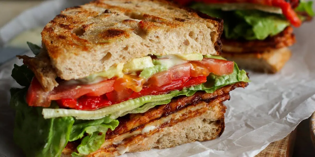 Barbecue Tempeh Lettuce Sandwiches