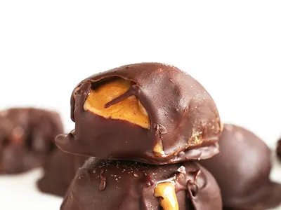 Salted Caramel Peanut Truffles