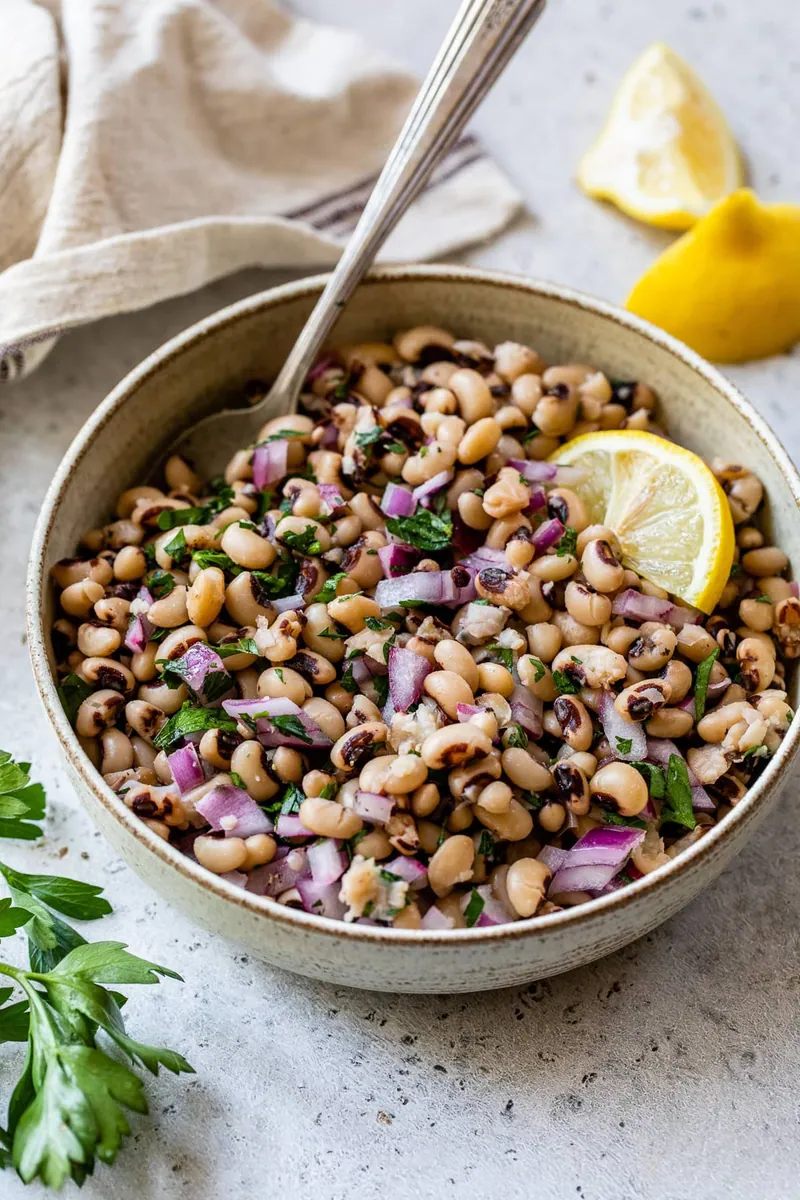 Black Eyed Pea Salad with canned beans