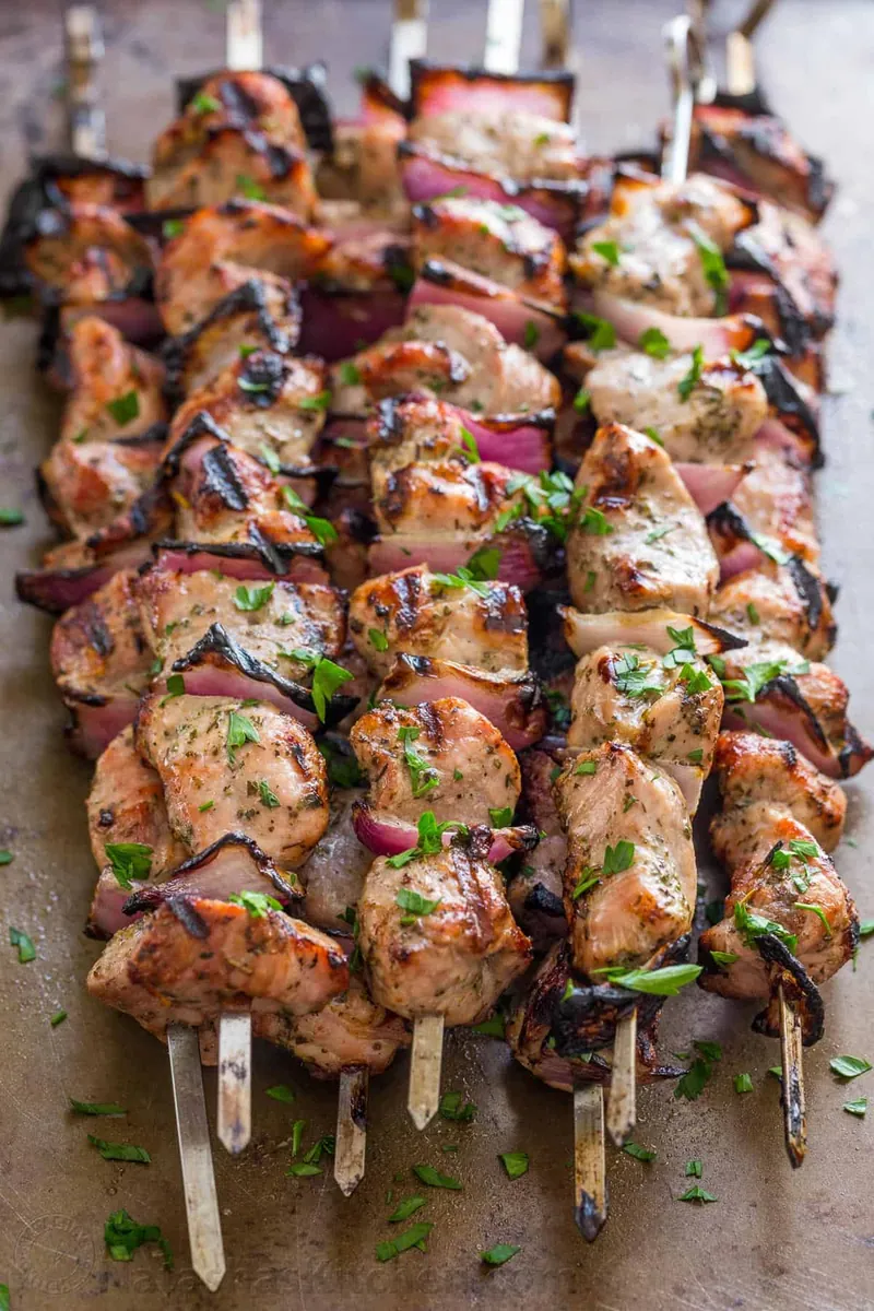 Grilled Pork Shish Kabobs