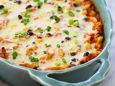 Mexican Sweet Potato Chicken Casserole