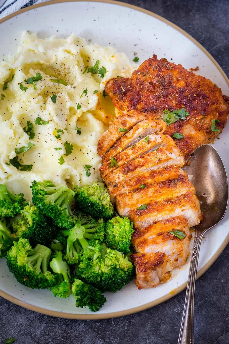 Air Fryer Pork Chops (3 servings)