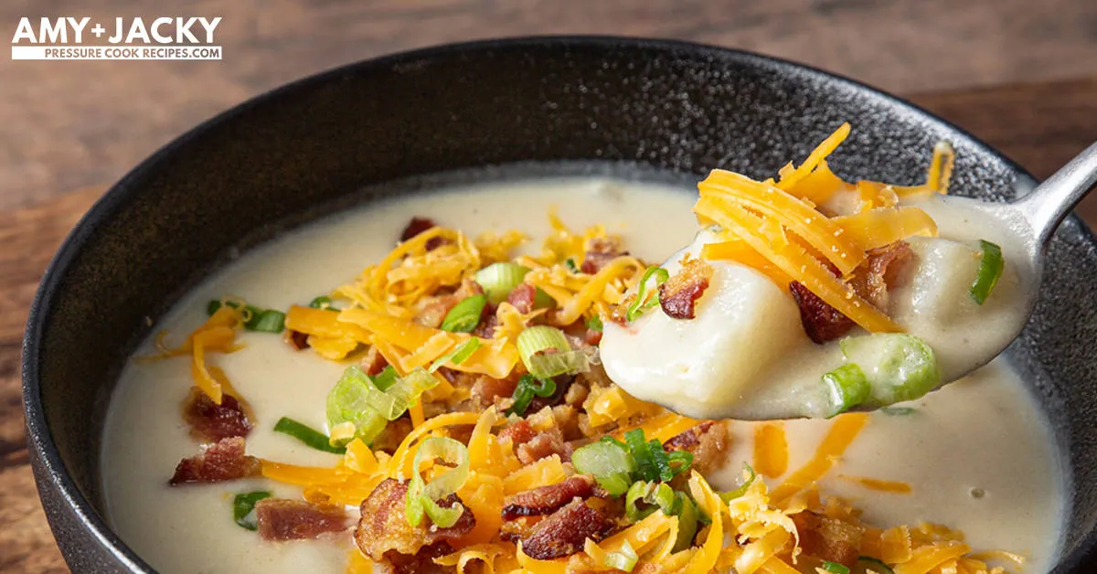 Instant Pot Potato Soup with broth