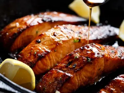 Browned Butter Honey Garlic Salmon