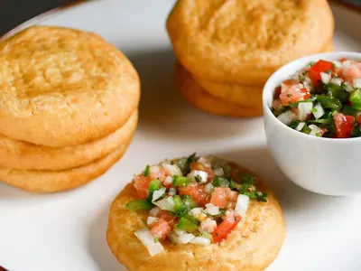 Chilean Sopaipillas with Pebre