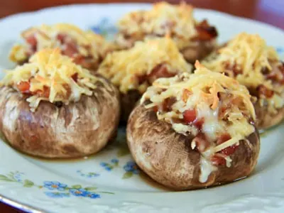 Smoked Gouda Stuffed Mushrooms