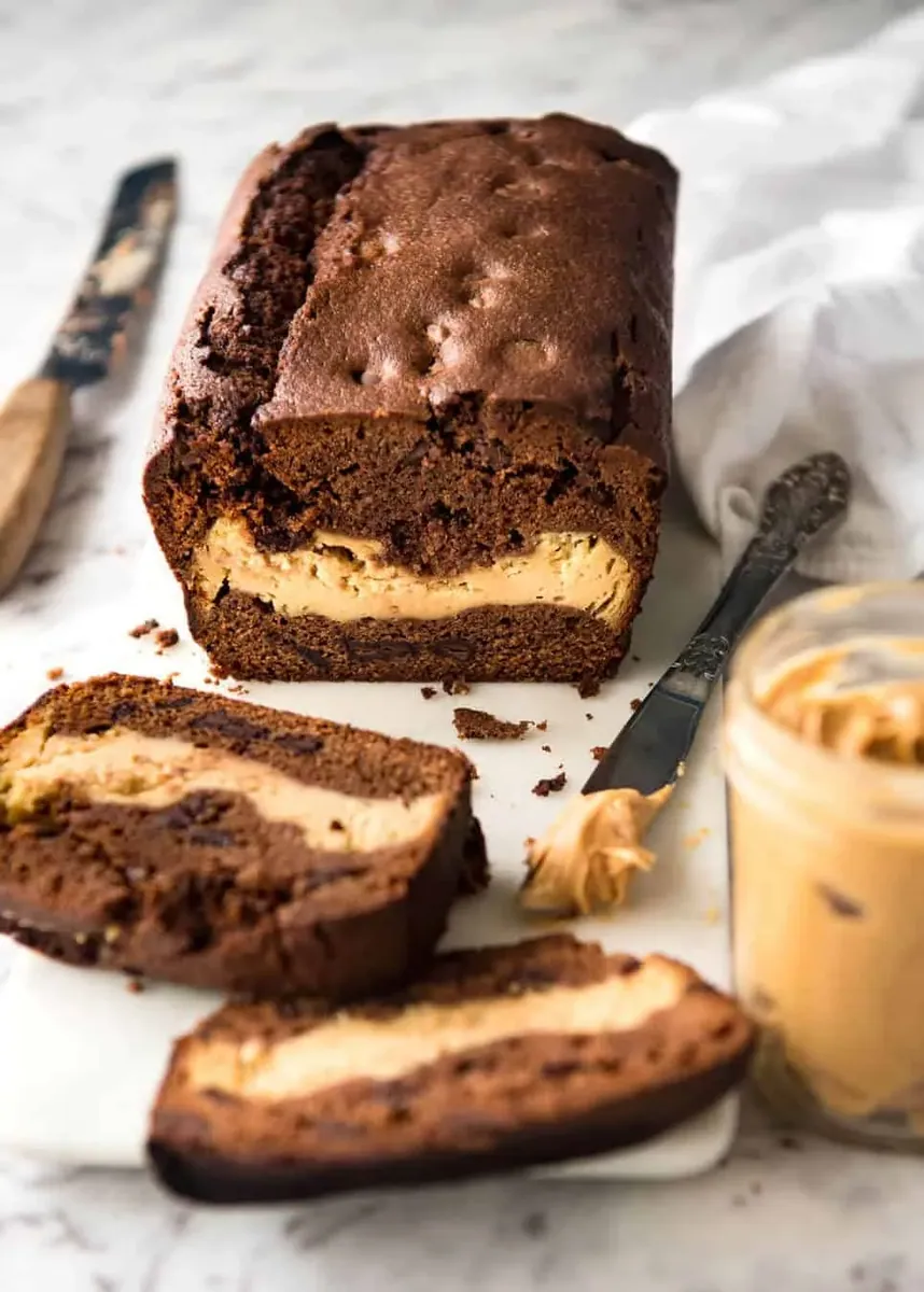 Peanut Butter Cheesecake Chocolate Loaf