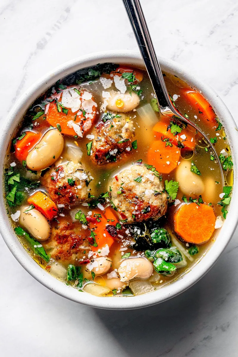 Slow Cooker Turkey Meatball Soup