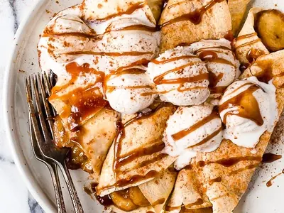 Banana Foster Crepes