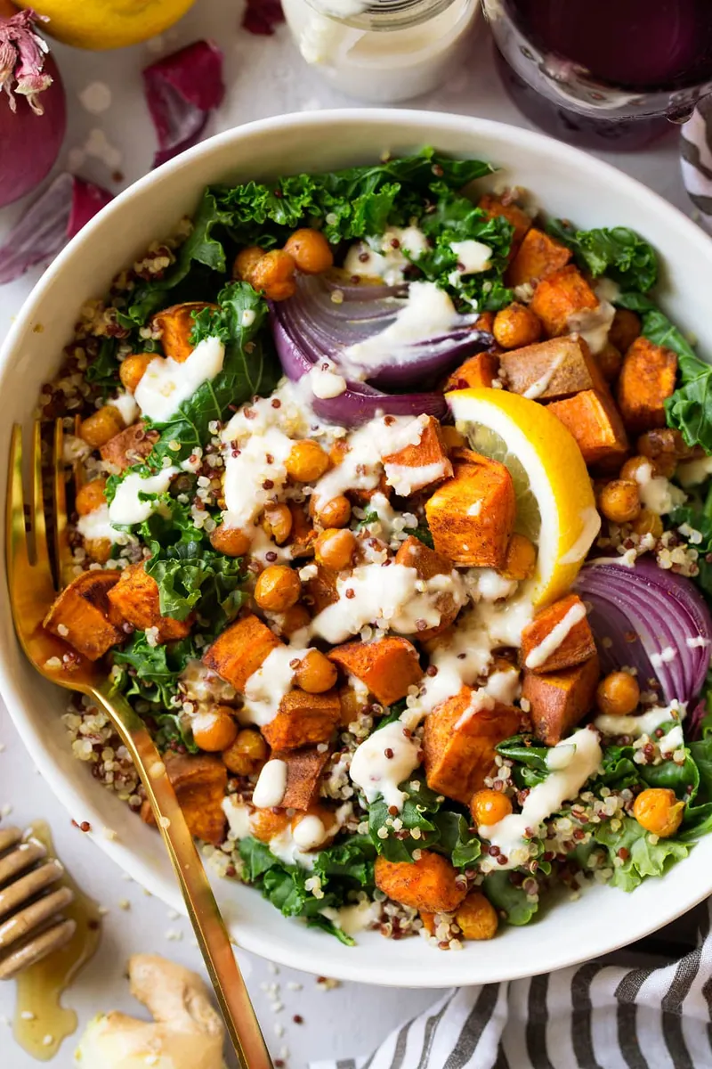 Sweet Potato Chickpea Buddha Bowls