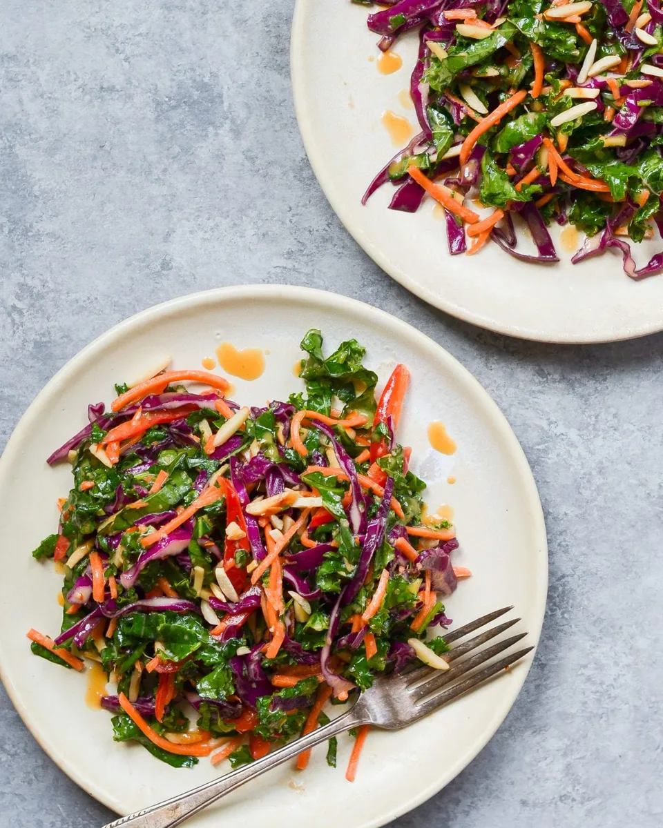 Ginger Peanut Kale Salad