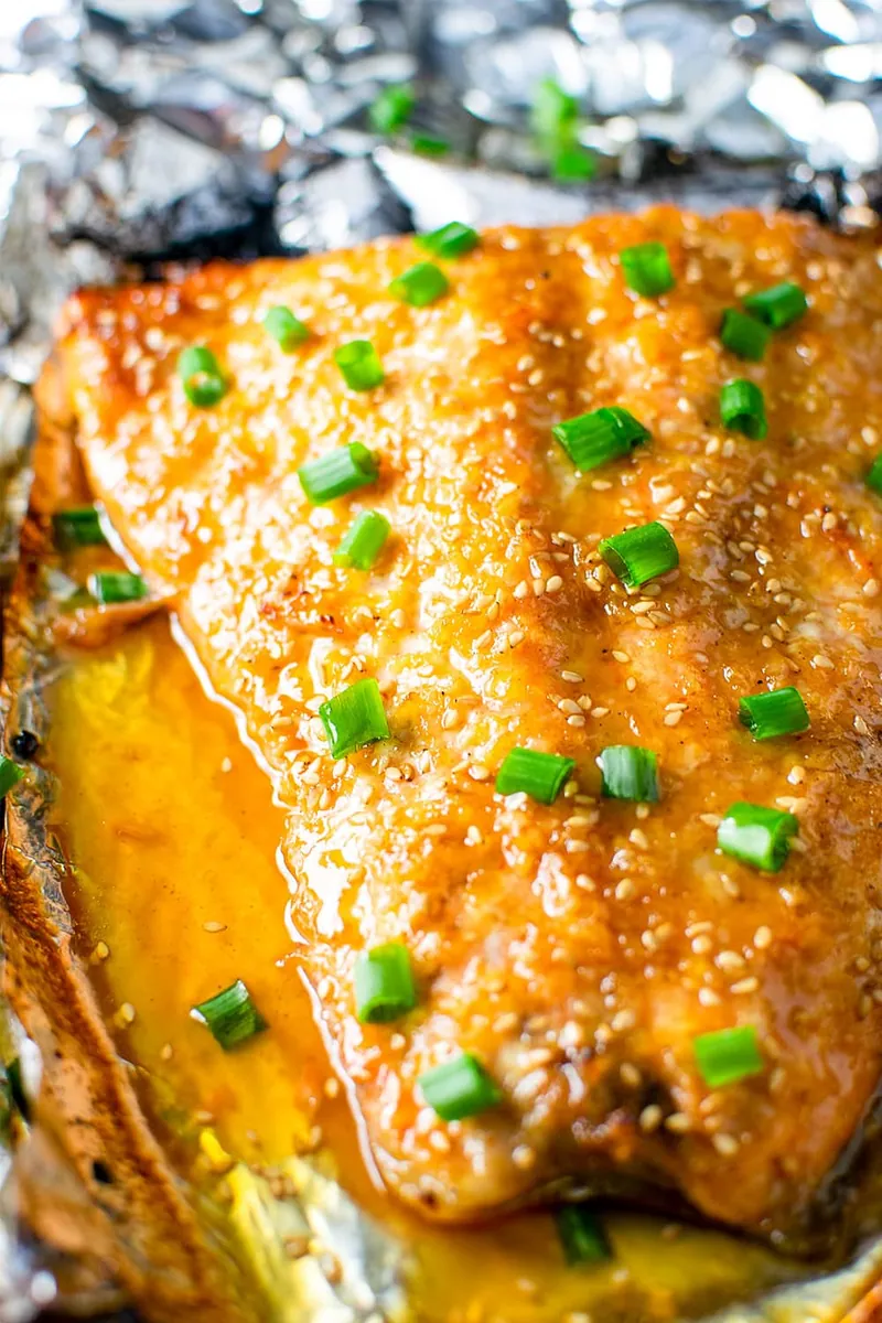 Sesame Ginger Salmon Foil