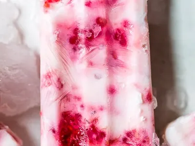 Raspberry Yogurt Popsicles