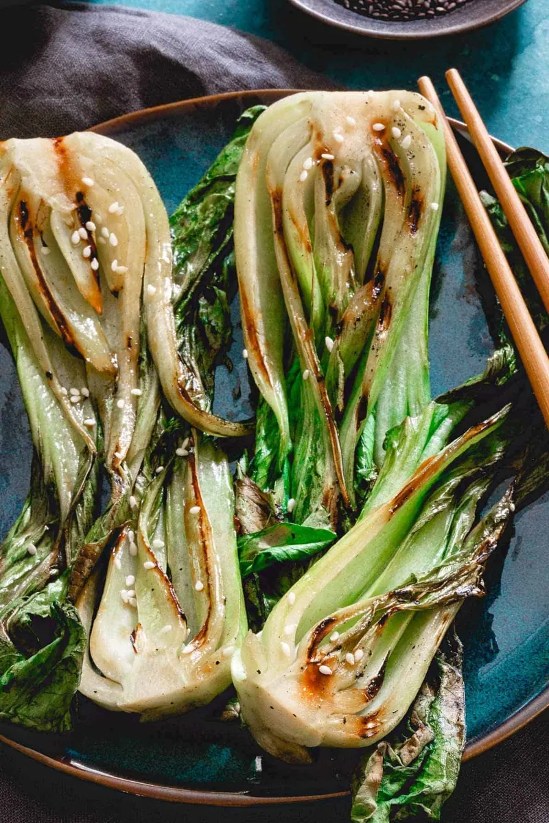 Grilled Baby Bok Choy