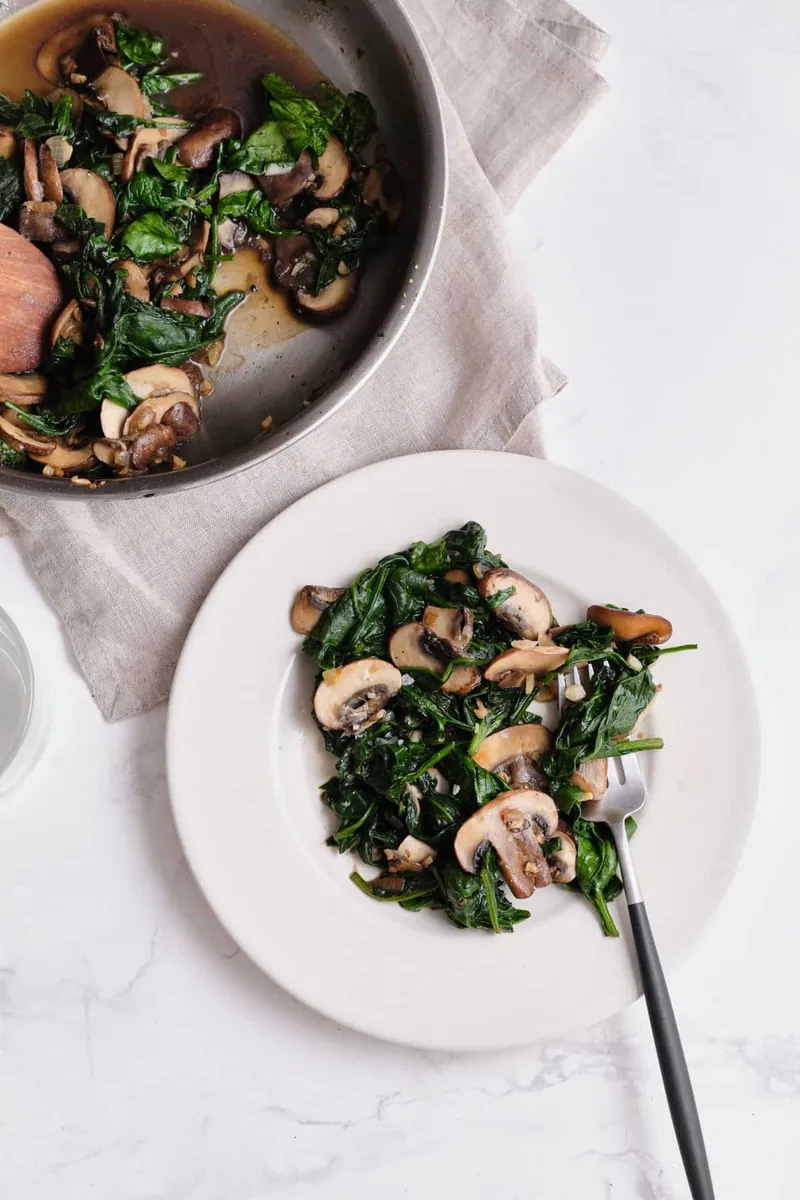 Spinach Mushroom Sauté